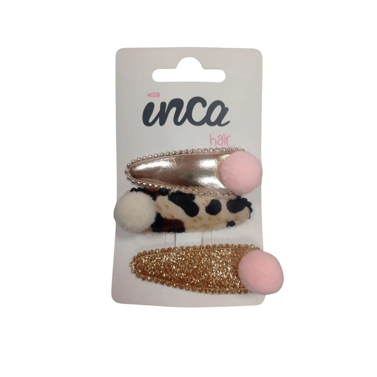 Inca Clips Pompón 3 Unità