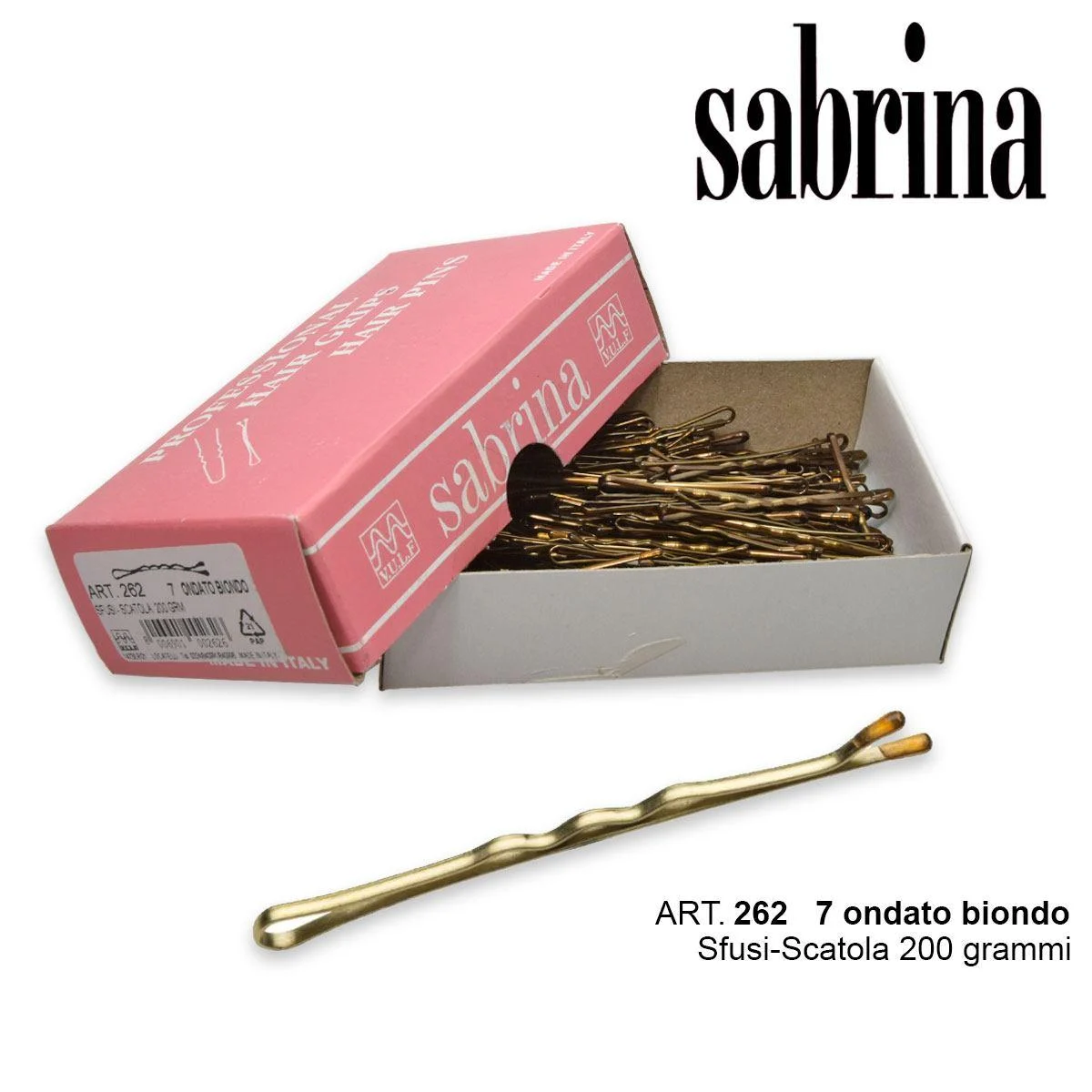 Sabrina fermaglio pall.n.7 ob-sfusi 200 grammi ondato biondo