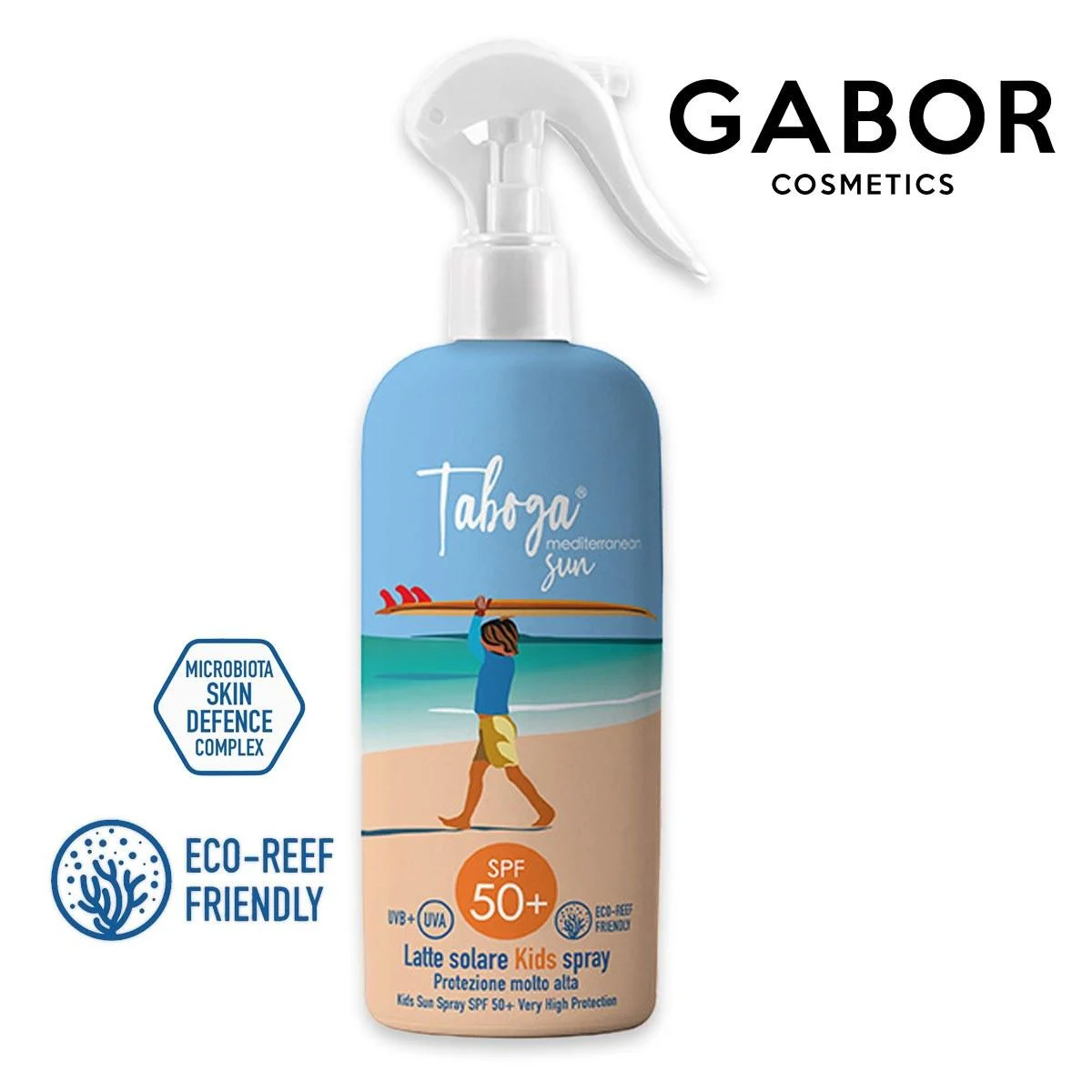 Taboga latte solare bambini viso/corpo 250 ml spf50+