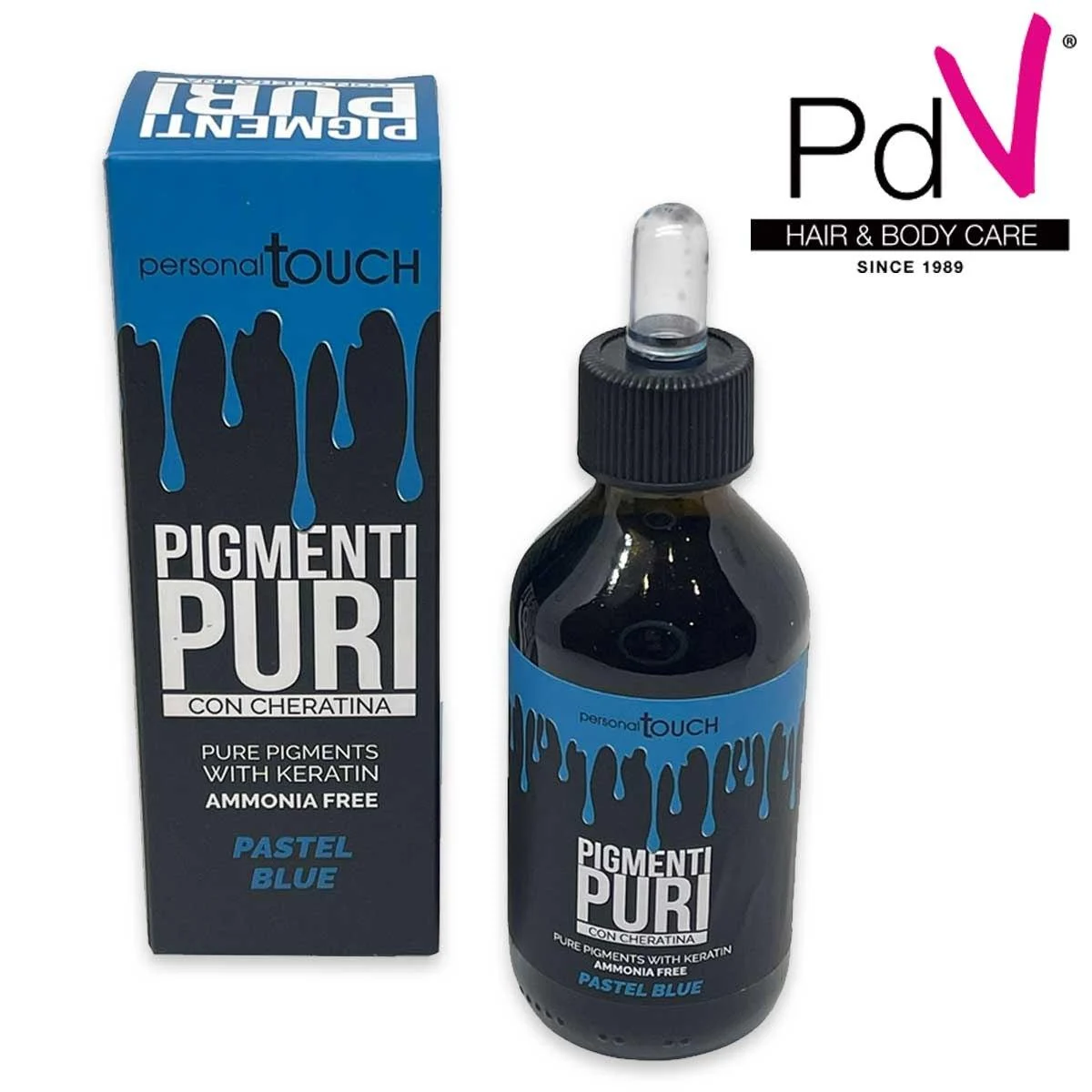 Personal touch pigmenti puri con cheratina 100 ml blu pastello