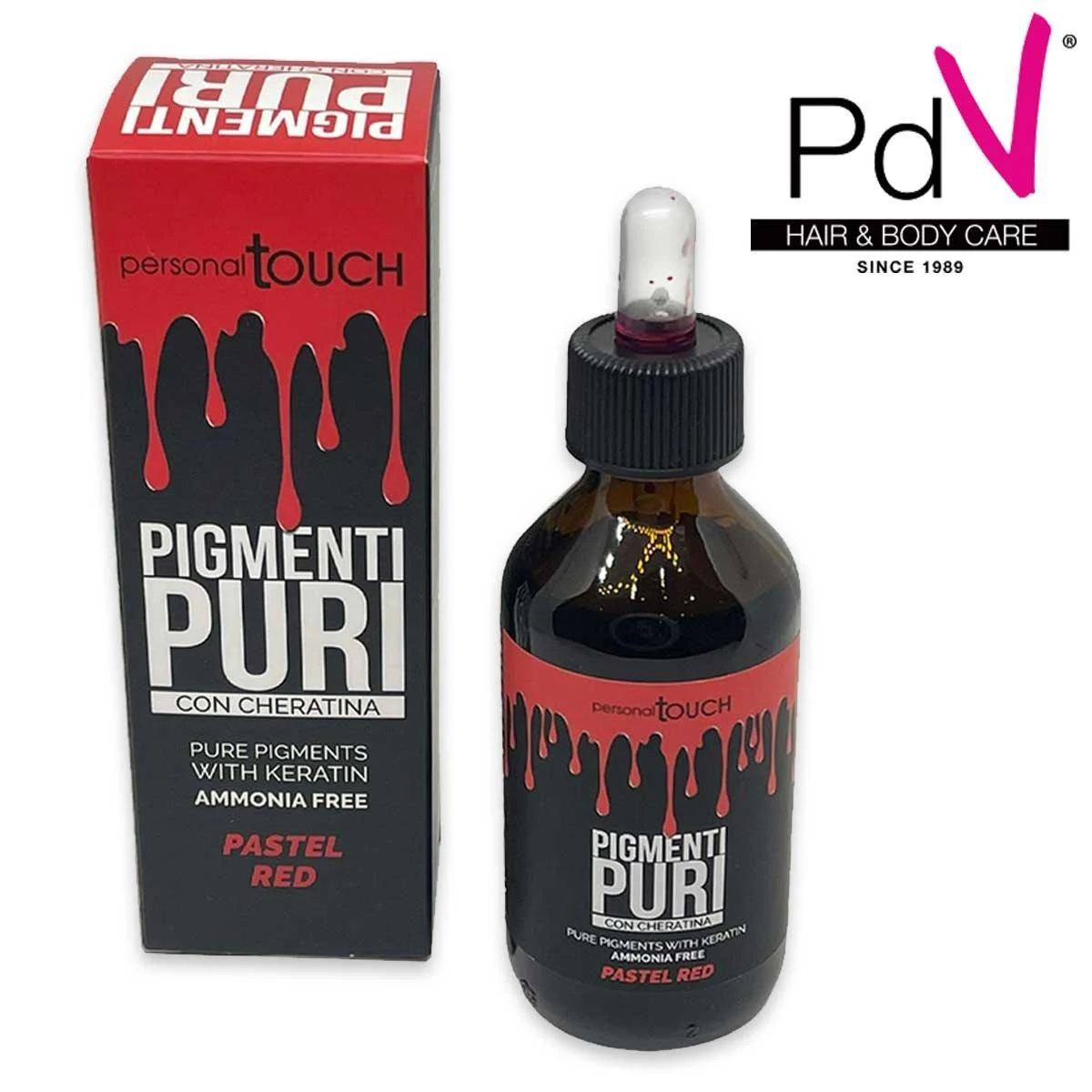 Personal touch pigmenti puri con cheratina 100 ml rosso pastello
