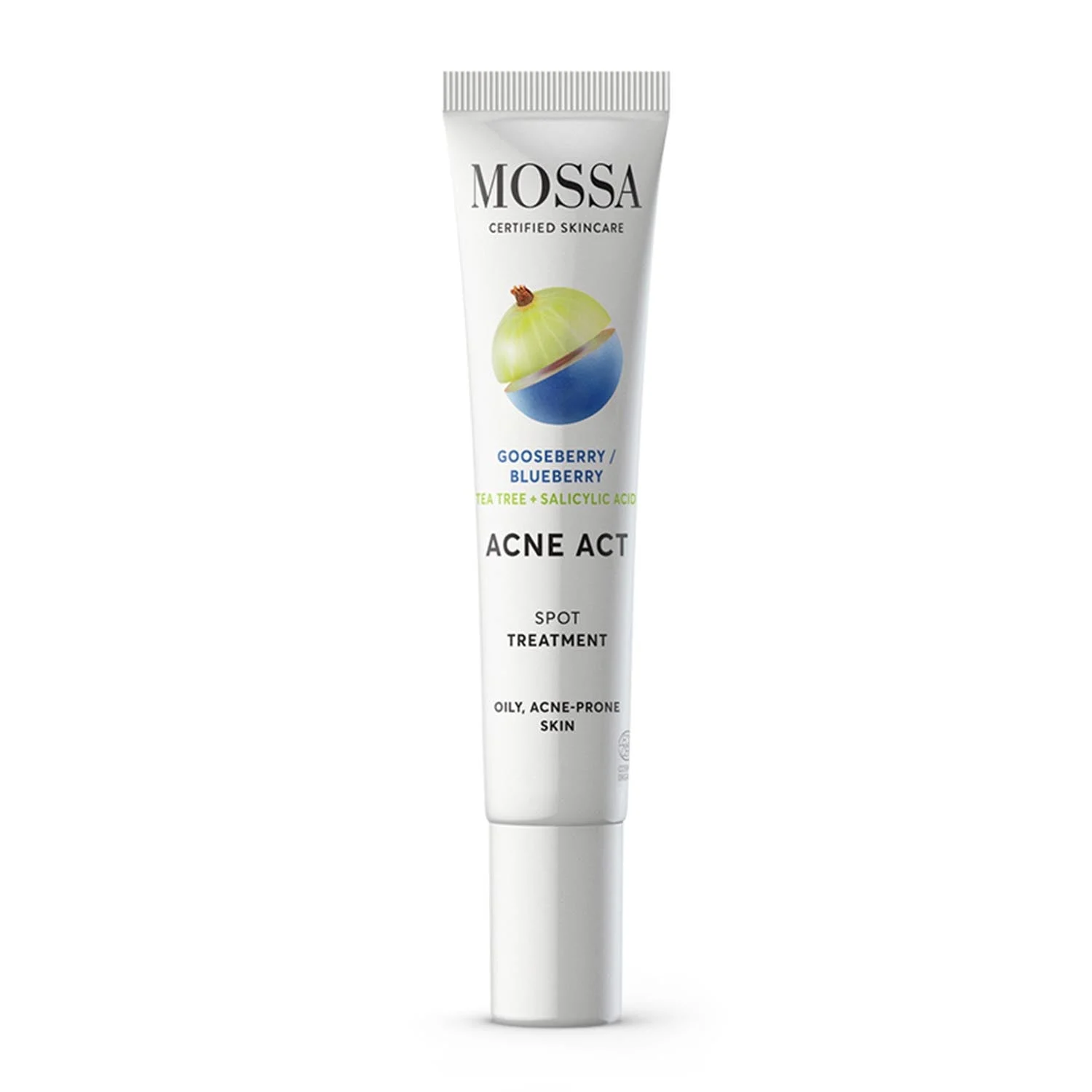 Mossa Cosmetics Mossa Acne Act Mirtillo Trattamento Anti-Acne 15 ml