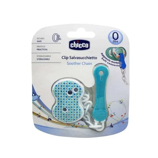 Chicco Clip Porta Ciuccio Blu