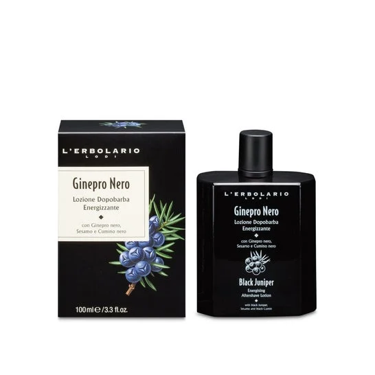 L'Erbolario Black Juniper Energising Aftershave Lotion 100ml