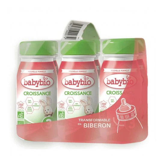 BabyBio 3ag Latte di crescita 6x25ml