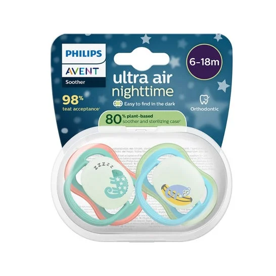 Philips Avent Ultra Air Nighttime Camaleón Mono 6-18M 2uds