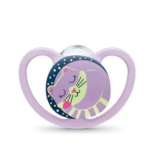 Ciuccio in silicone Nuk Space Night 0-6M 1ud