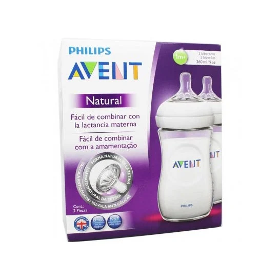 Avent Pack biberon naturale 2x260ml