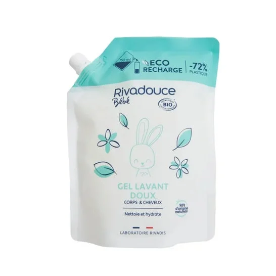 Rivadouce Bebé Bio Eco Recarga Gel Limpiador Suave 750ml
