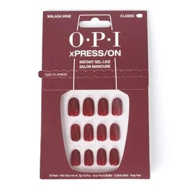 Opi xPRESS/ON Kit Unhas Postiças Classic Malaga Wine