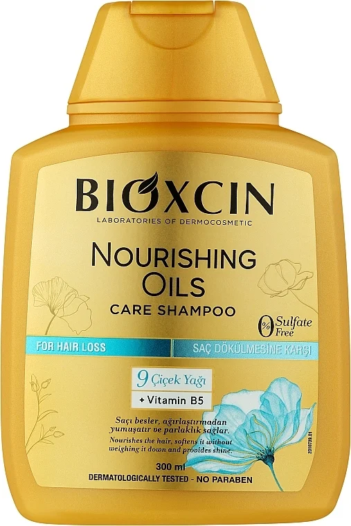 Shampoo per capelli con oli nutrienti