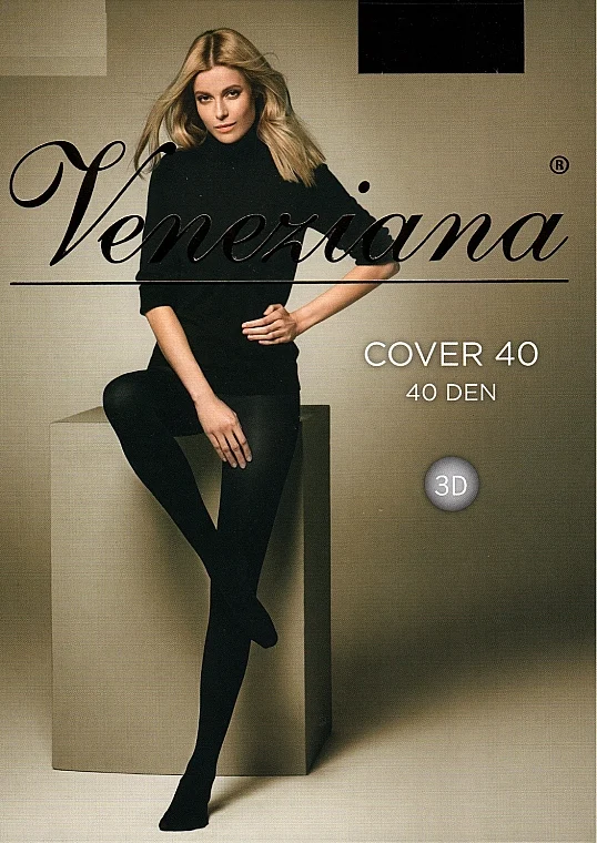 Collant da donna «Cover 3D», 40 Den, grafitto