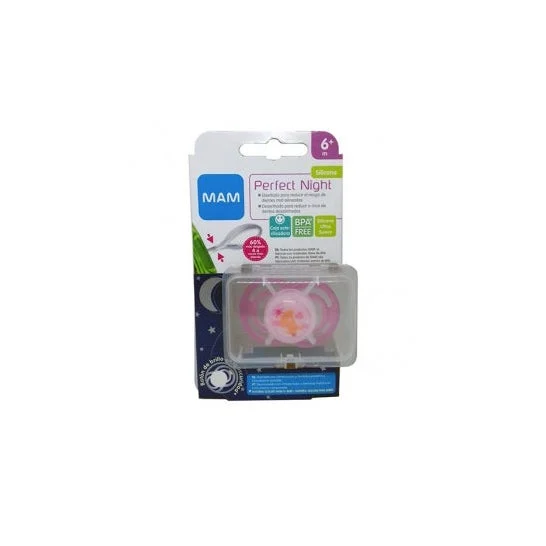 Mam Baby Silicone Soother Notte Perfetto +16 M Rosa