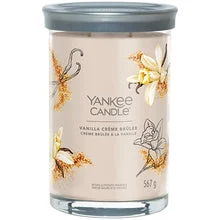 Yankee Candle Candela Vanilla Creme Brulee Signature bicchiere - 567g