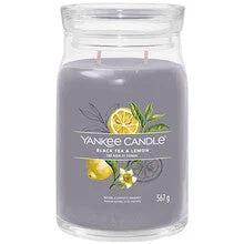 Yankee Candle Candela Black Tea & Lemon Signature (tè nero e limone) - 368g