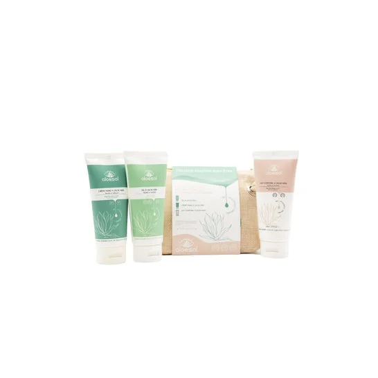 Aloesol Aloe Vera Wellness Routine Kit Crema mani + Gel + Lozione corpo 3x100ml