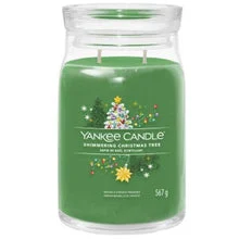 Yankee Candle Scintillante albero di Natale Signature (albero di Natale scintillante) - Candela profumata - 567.0 g