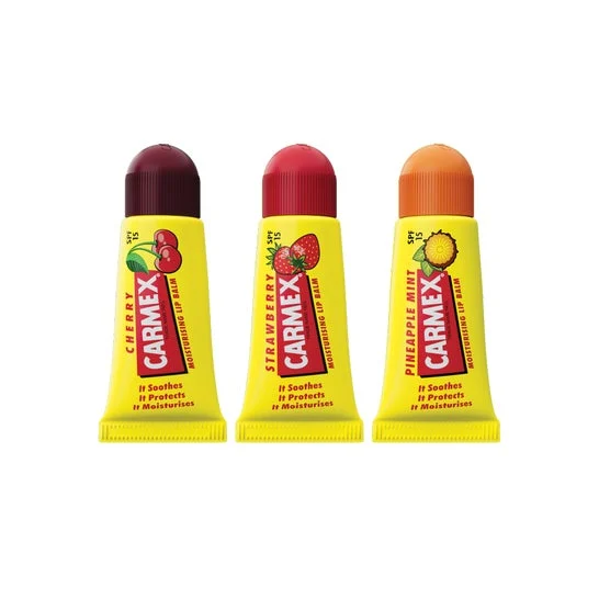 Carmex Pack Minis Cereza + Fresa + Piña Spf15 3x5g