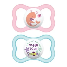Mam Succhietto Air Silicone 6+ Rosa 2 Unità