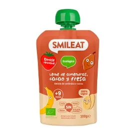 Smileat Pouch Almendra Cacao y Fresa Eco 100g