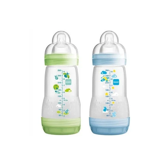 Mam Biberon e Start Anti Colic D2 Blu Verde 2x260ml