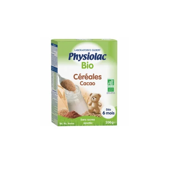 Physiolac Organic Cocoa Cereal 200g