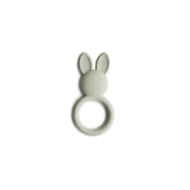 Mushie Teether Silicone Bunny Verde 1 Unità