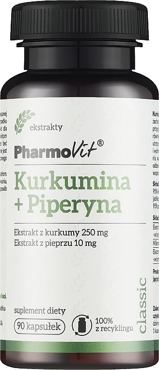 Integratore alimentare "Estratto di curcumina e piperina"