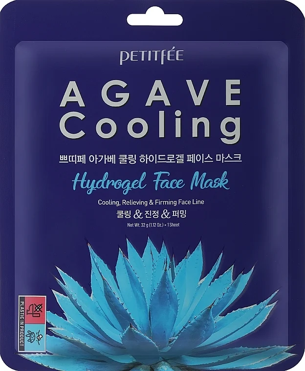 Maschera rinfrescante in idrogel, con estratto di agave