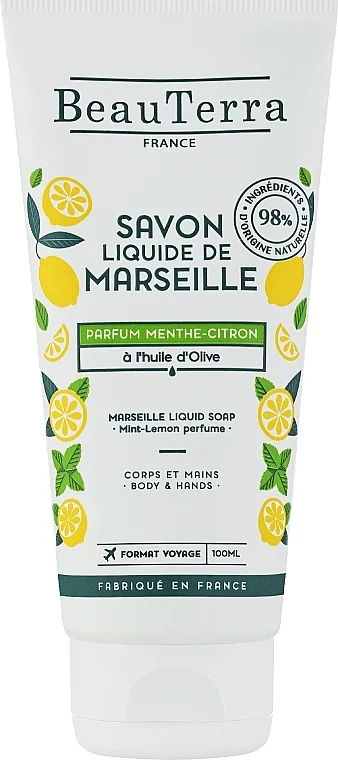 Sapone liquido di Marsiglia "Menta-Limone"