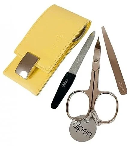 Set per manicure, giallo, 4 pezzi