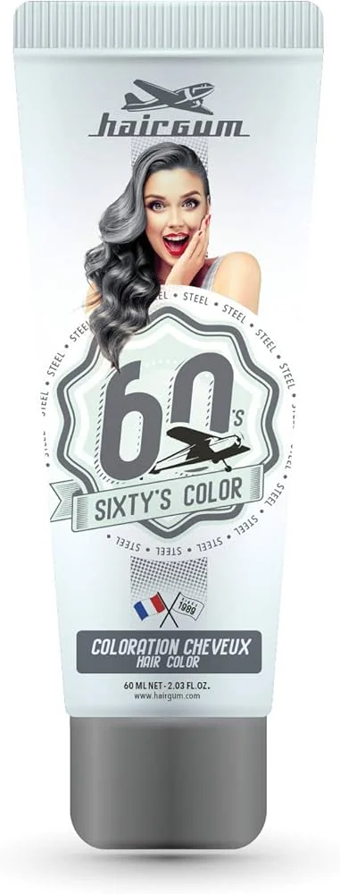 Hairgum Sixty's Colore capelli Color Acciaio