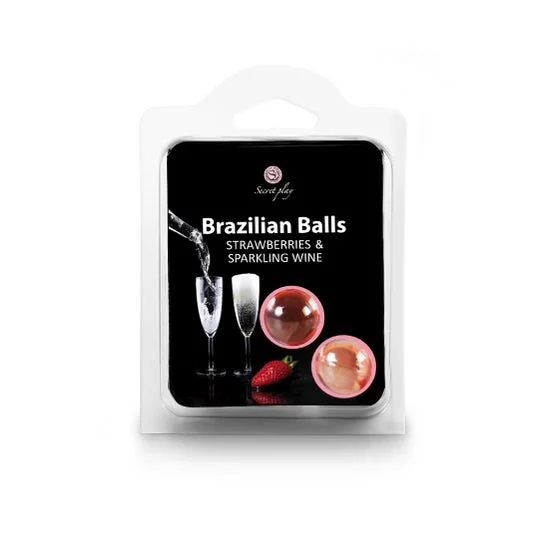 Segreto Giocare Set 2 Brasiliano Palle di fragola Cava Aroma 8 Gr