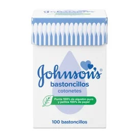 Johnson'sBaby 100% Cotton Baby Swabs 100 pz