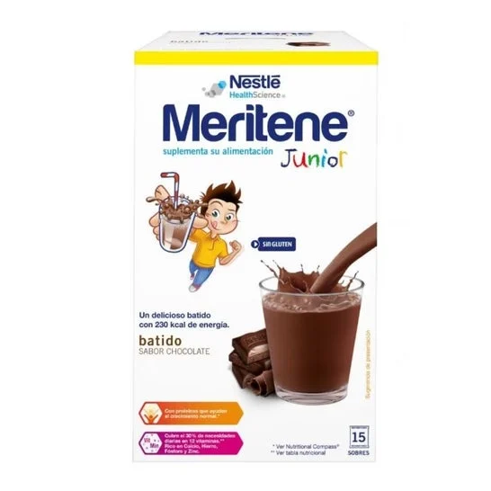 MERITENE Junior Bevanda al gusto cioccolato 15bustine