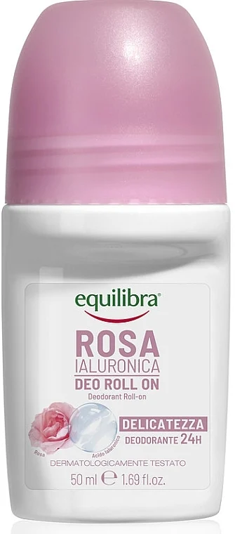 Deodorante roll-on "Rose" con acido ialuronico