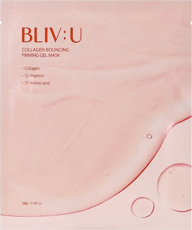 Maschera viso in gel al collagene