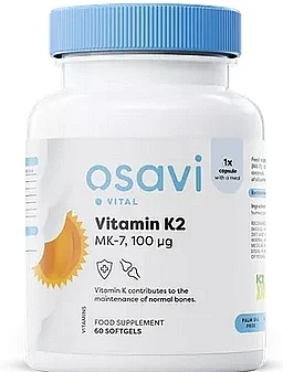 Integratore alimentare Vitamina K2 MK-7 100mcg