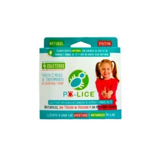 PO-LICE elastici per capelli repellenti per pidocchi 4pz