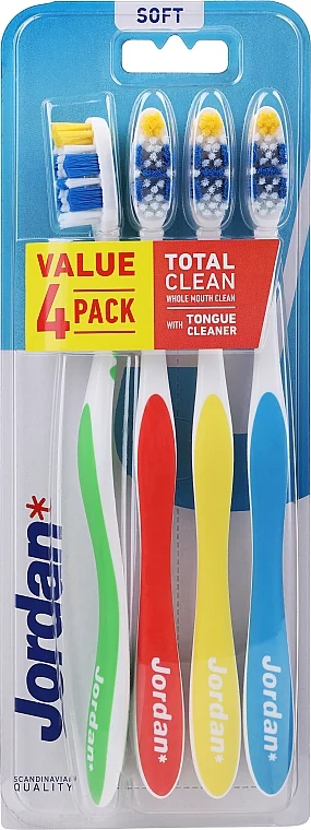 Set spazzolini da denti, Total Clean, morbidi, 4 pz