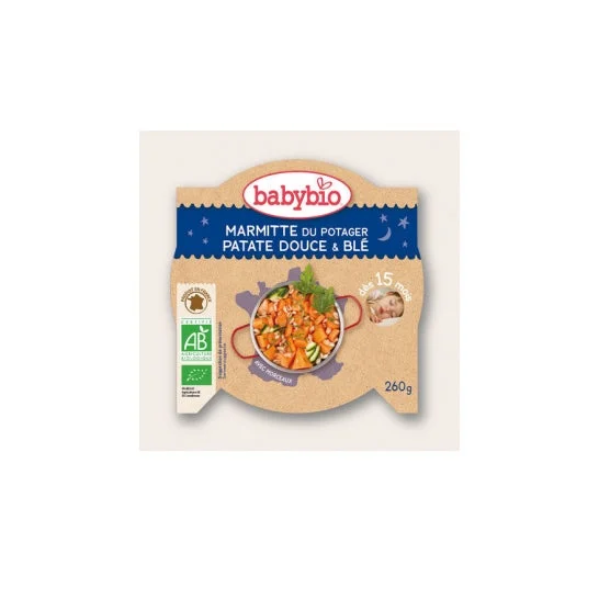 Babybio Buona Notte Buona Notte Buona Notte Biondo Biondo patata dolce biologico 15 mesi 260g