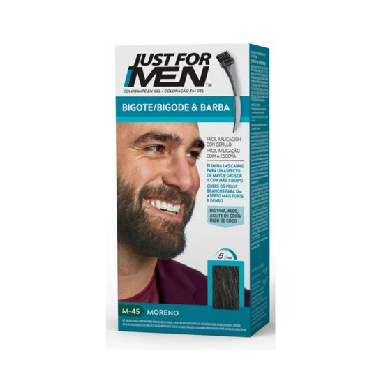 Just For Men gel colorante marrone per baffi e barba 30ml