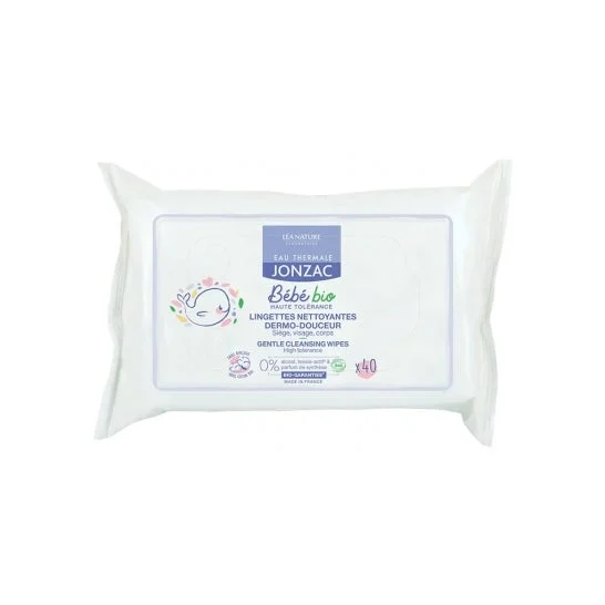 Jonzac Lingettes Bebe Dermo-apaisantes 40 Lingettes