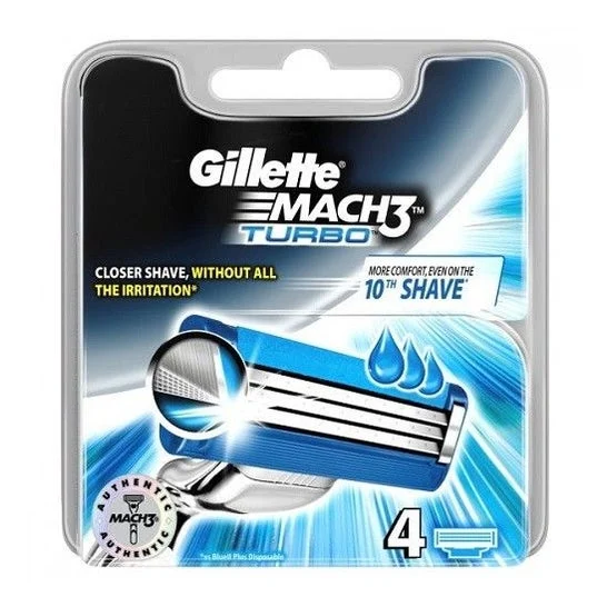 Gillete Pack Mach 3 Turbo 3 Refills 1pc