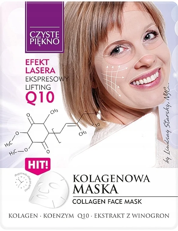 Maschera viso con collagene e coenzima Q10
