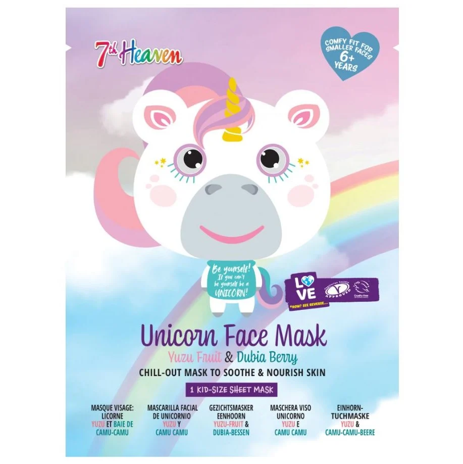 7th HEAVEN Unicorn Face Mask – Yuzu Fruit & Dubia Berry