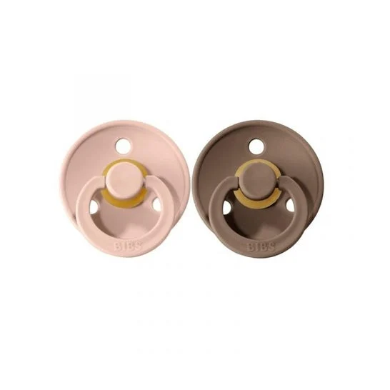 Bibs Pack Chupetas Látex 0-6m Dark Oath e Blush T1 2 Unidades