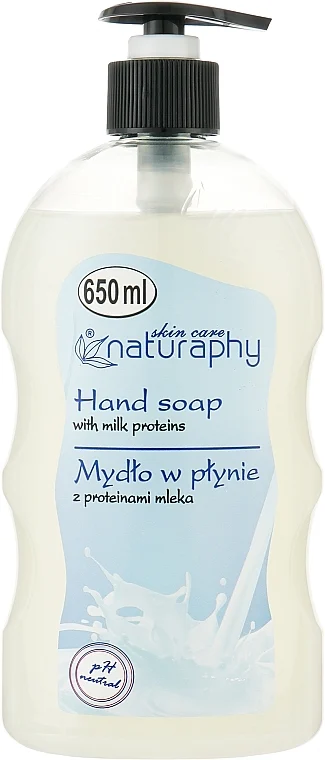 Sapone liquido con proteine del latte