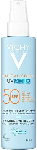 Spray idratante ultra-leggero con protezione solare per viso e corpo SPF 50