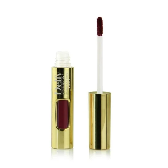Delfy Lipfix Gold Labial Líquido Marsala Glitter 8g